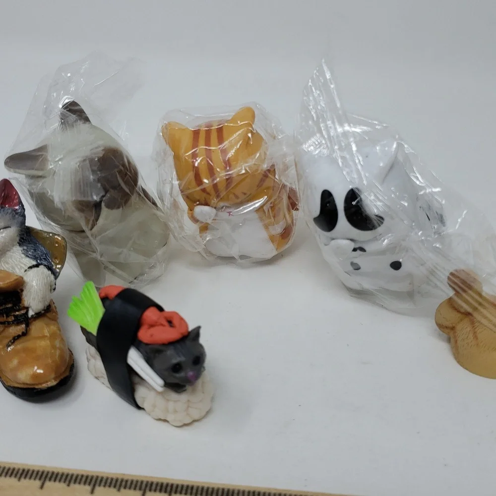 Assorted Small Cat Figurines
